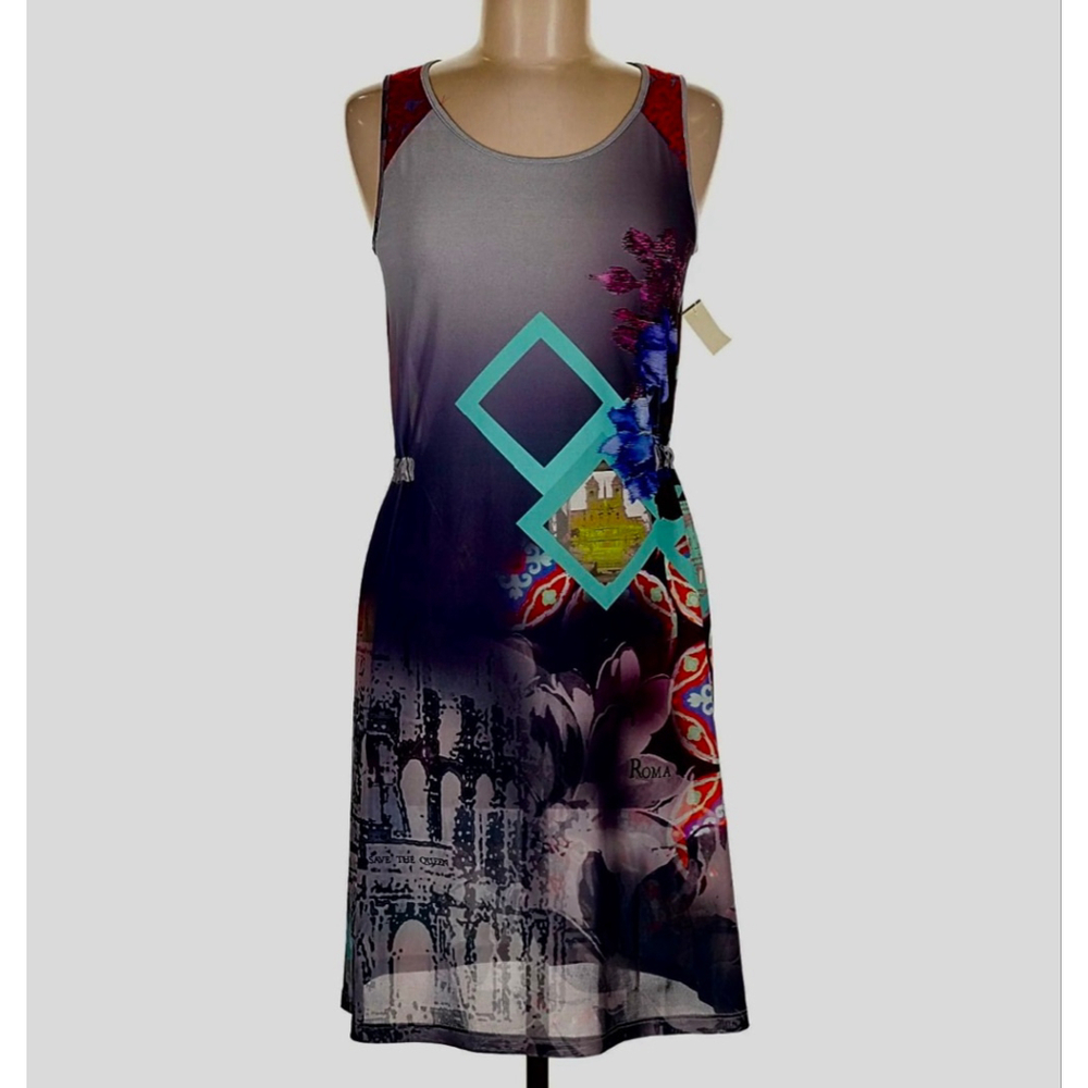SAVE THE QUEEN! Multi-color Sleeveless Dress M